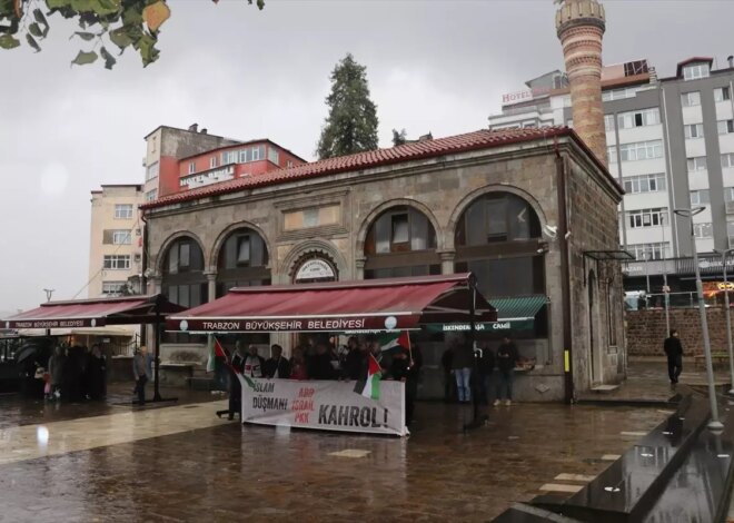 Trabzon’da Filistin’e Destek Açıklaması